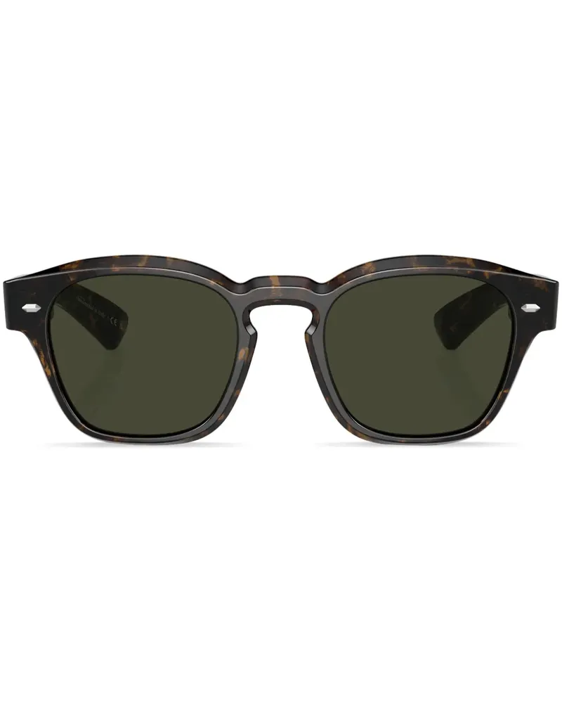 Oliver Peoples Maysen Sonnenbrille mit eckigem Gestell - Grün Grün