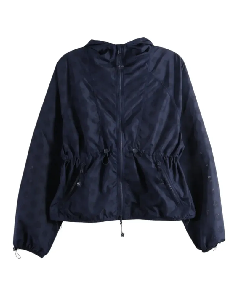 Cecilie Bahnsen Frejon Kapuzenjacke mit Jacquard-Blumenmuster - Blau Blau