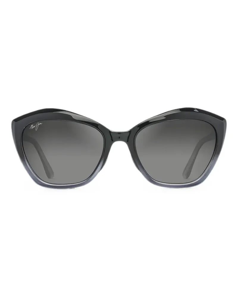 Maui Jim Geometrische Lotus Sonnenbrille - Schwarz Schwarz