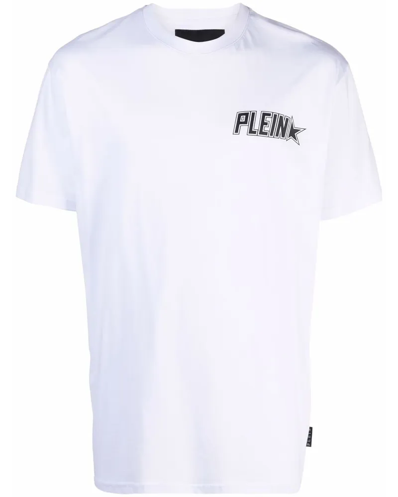 Philipp Plein Plein Star T-Shirt mit Logo-Print - Weiß Weiß