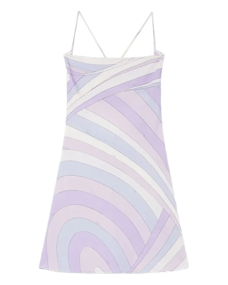 Emilio Pucci Kleid mit Schalkragen - Violett Violett