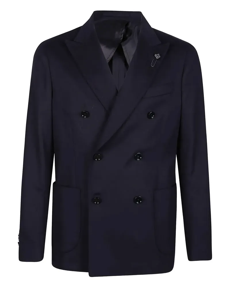 LARDINI double-breasted blazer - Blau Blau