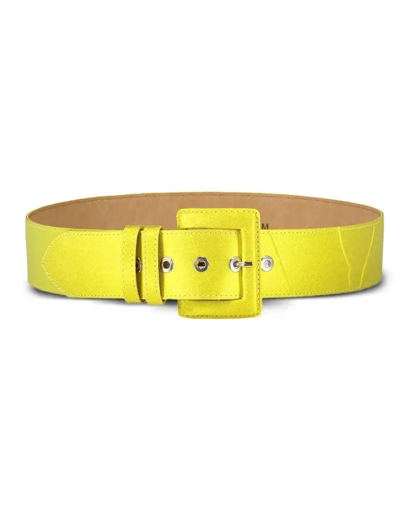 ODEEH square-buckle belt - Gelb Gelb