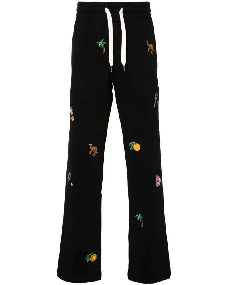 Casablanca Paris Jogginghose mit Stickerei - Schwarz Schwarz