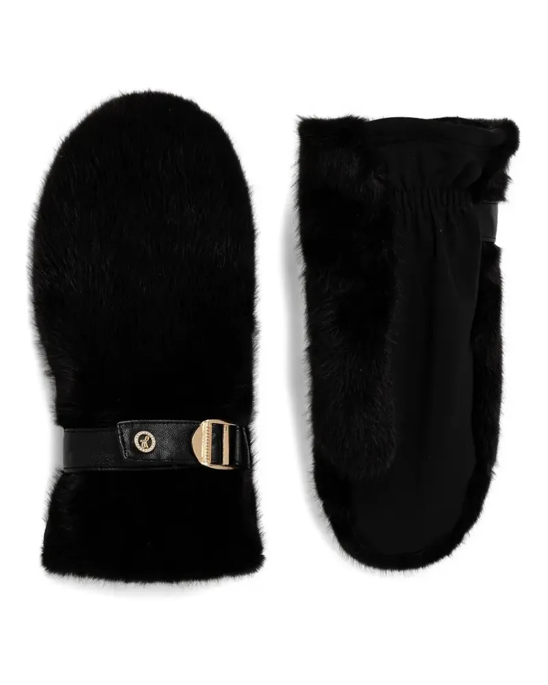 Joseph Ribkoff faux-fur buckle gloves - Schwarz Schwarz