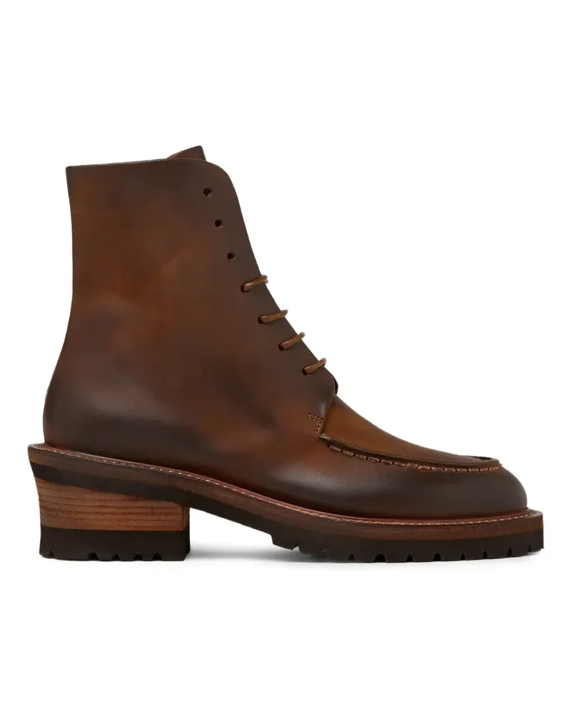Marsèll Schnürstiefel aus Leder - Braun Braun