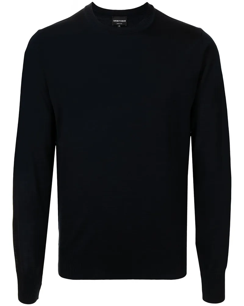 Emporio Armani Pullover mit V-Ausschnitt - Blau Blau