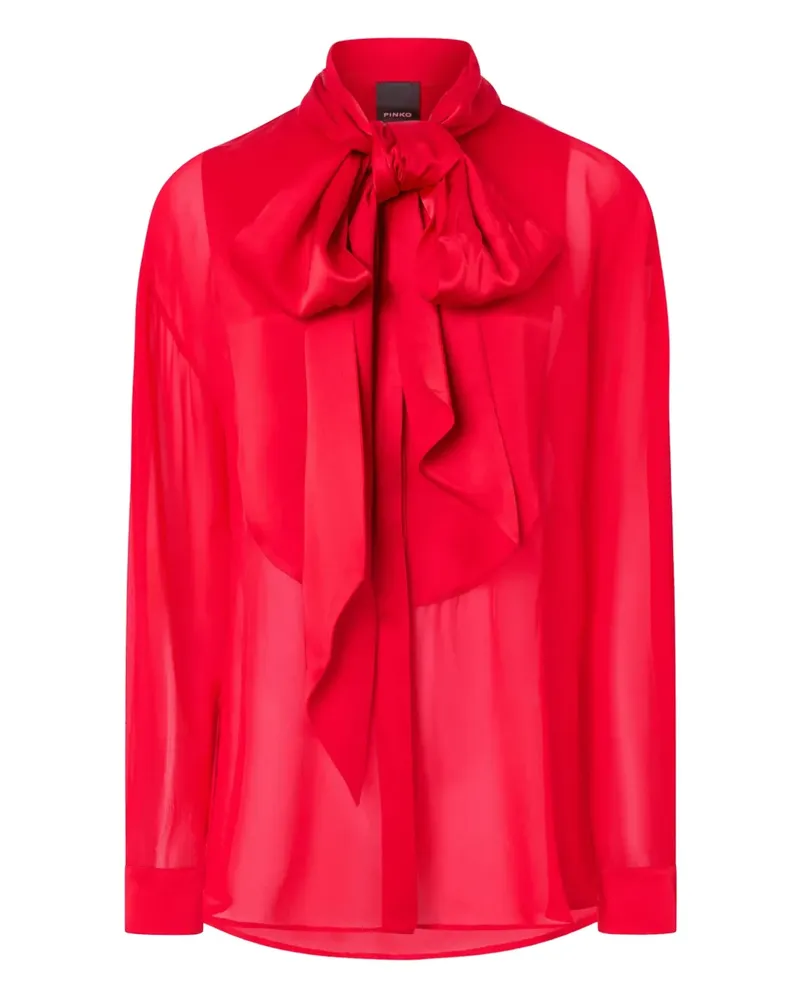 Pinko Bluse mit Schleifendetail - Rot Rot