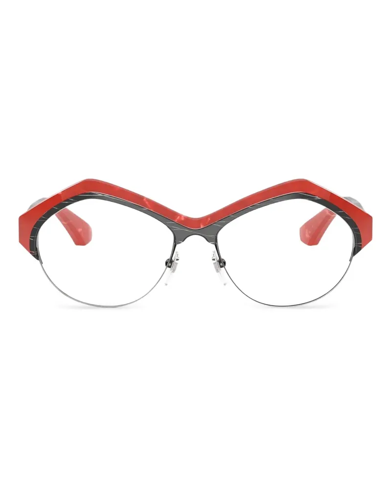 Alain Mikli Brille mit geometrischem Gestell - Rot Rot