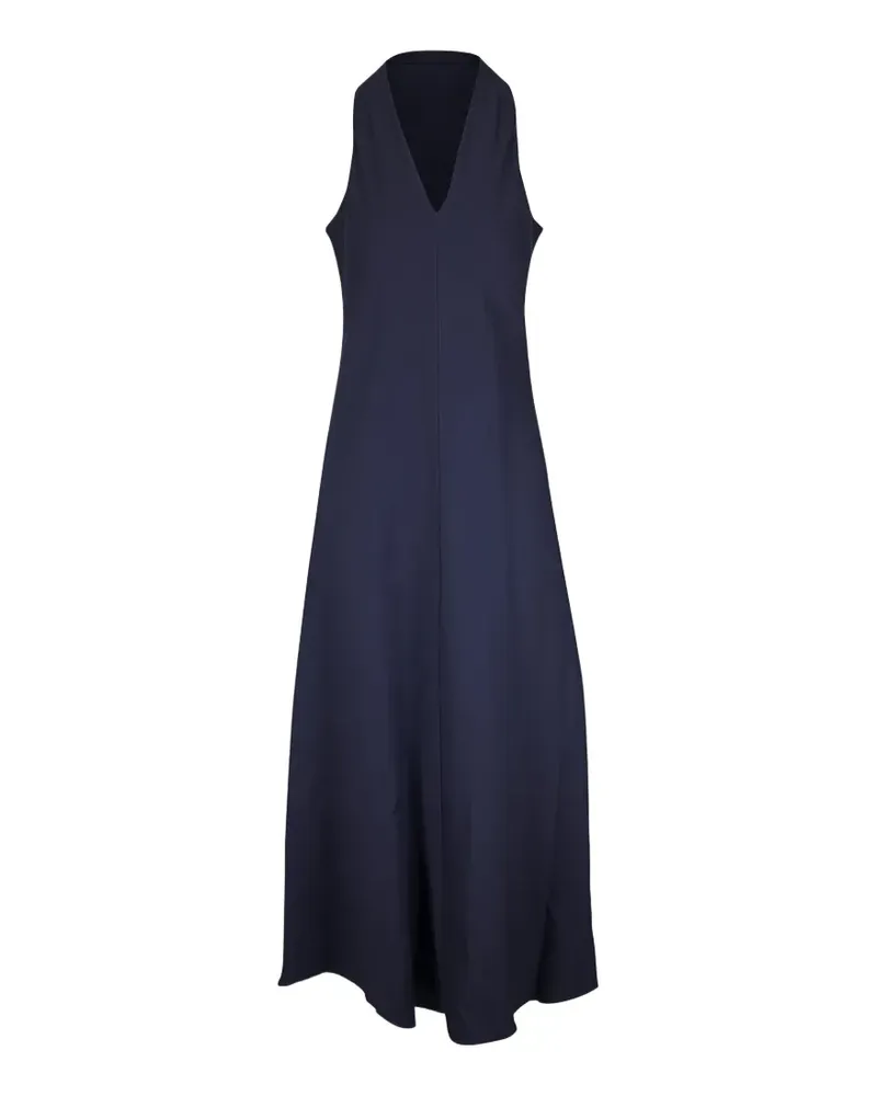 Peter Cohen V-neck sleeveless maxi dress - Blau Blau