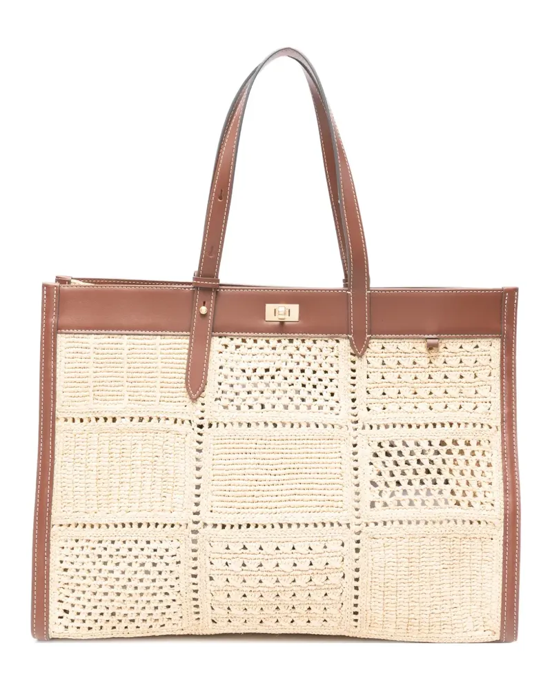 Anya Hindmarch Mortimer Patchwork-Tote Bag - Nude Nude