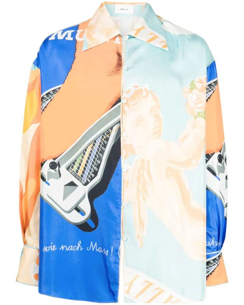 Bally Hemd mit abstraktem Print - Mehrfarbig Mehrfarbig