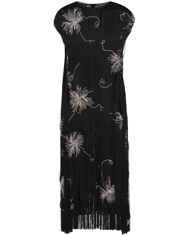 Prada Besticktes Kleid - Schwarz Schwarz