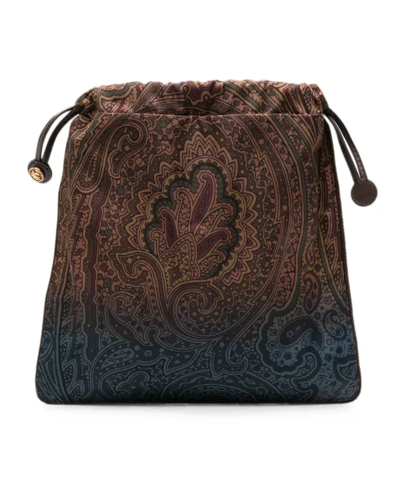 Etro Tote Bag mit Paisley-Print - Braun Braun