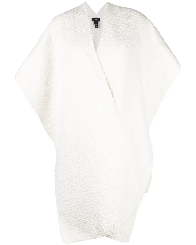 VOZ Kurzärmeliger Strickmantel - Weiß Weiß