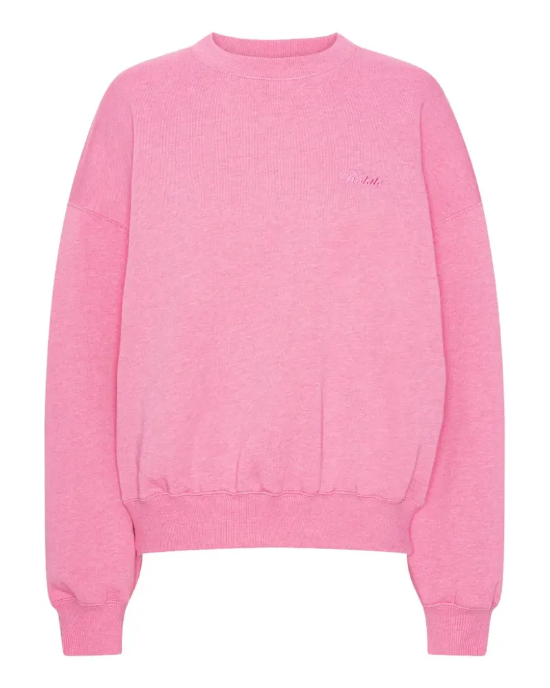 ROTATE Birger Christensen Sweatshirt mit Rundhalsausschnitt - Rosa Rosa