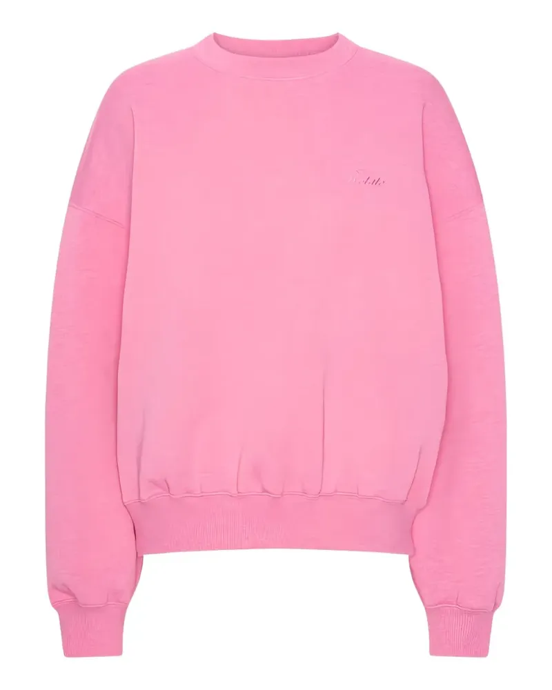 ROTATE Birger Christensen Sweatshirt mit Rundhalsausschnitt - Rosa Rosa
