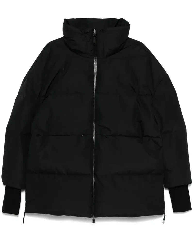 Herno Gefütterte Jacke im Layering-Look - Schwarz Schwarz