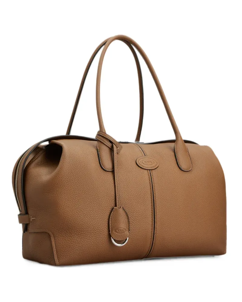 TOD'S Beuteltasche mit Logo-Patch - Braun Braun