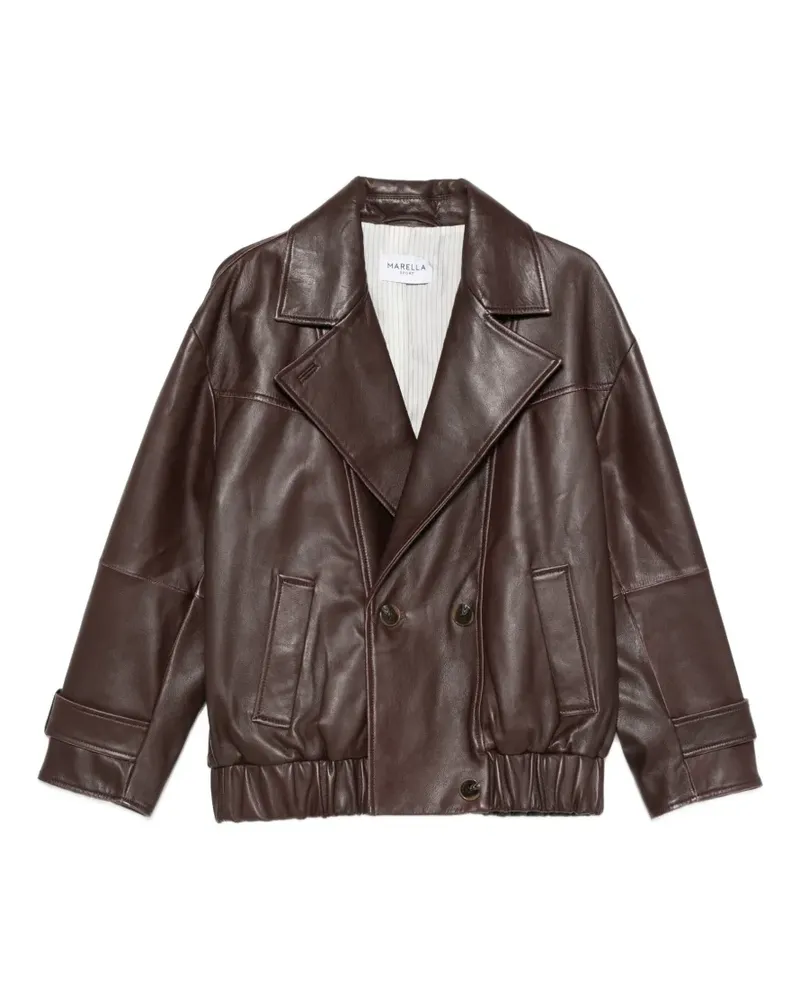 MARELLA double-breasted leather jacket - Rot Rot