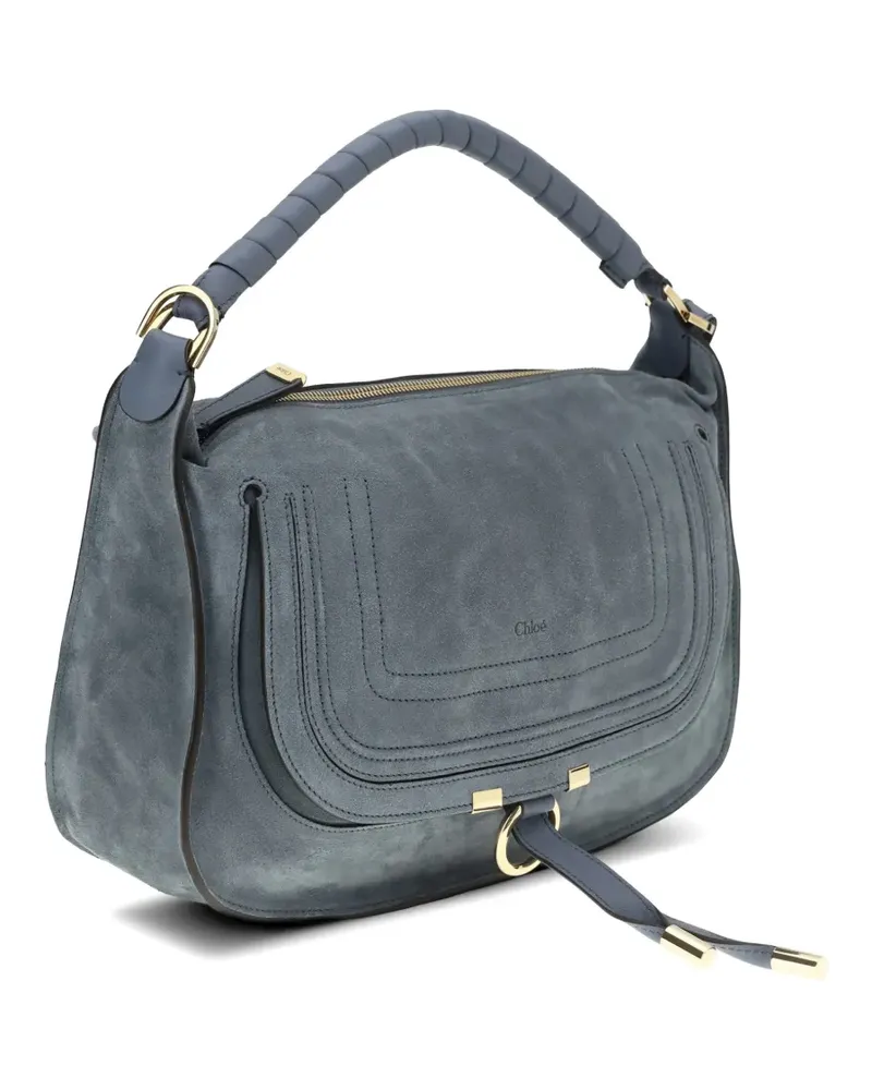 Chloé small Marcie leather shoulder bag - Blau Blau