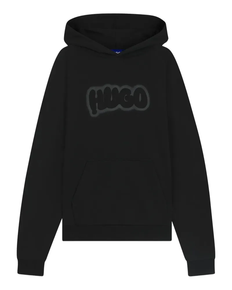 HUGO BOSS Hoodie mit Graffiti-Print - Schwarz Schwarz