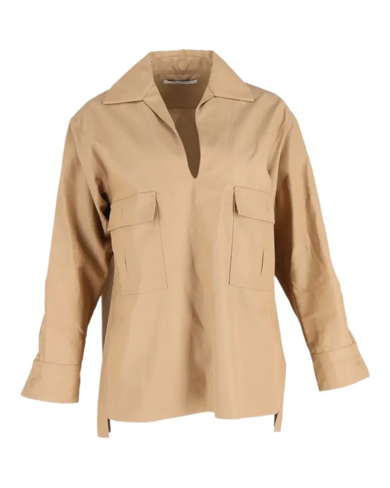 Max Mara Hemd mit Brusttaschen - Braun Braun