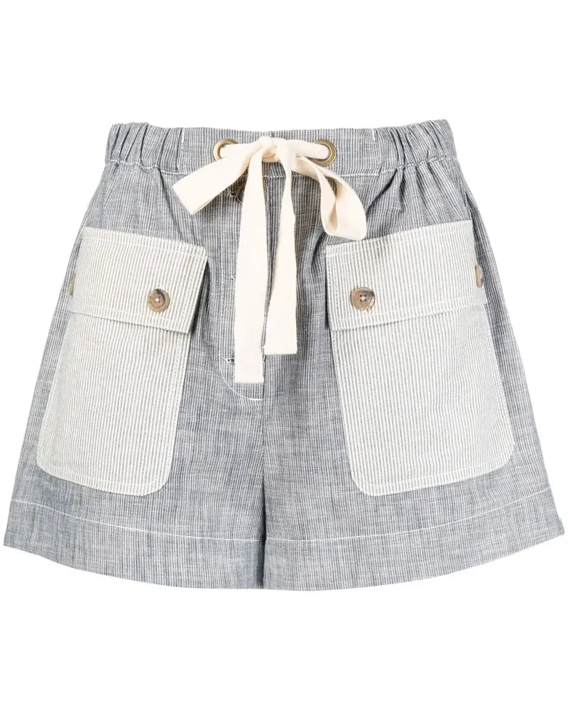 Ulla Johnson Shorts mit Kordelzug - Blau Blau