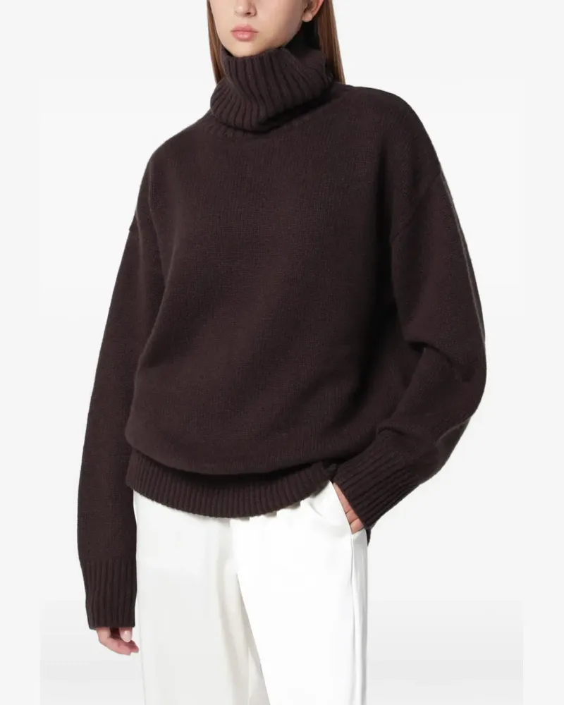extreme cashmere Rollkragenpullover aus Kaschmir - Braun Braun