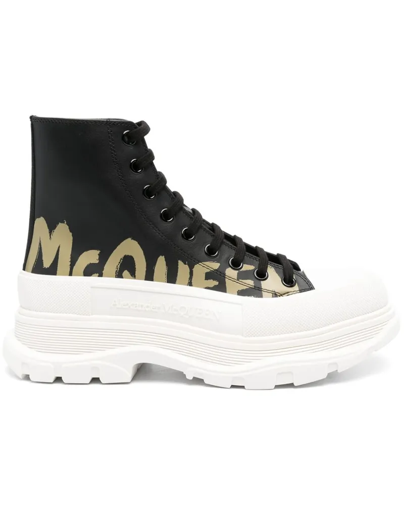 Alexander McQueen Tread Slick Sneakers - Schwarz Schwarz