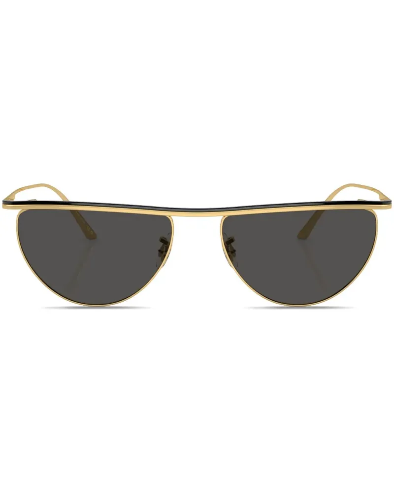 Oliver Peoples 1979C Sonnenbrille mit eckigem Gestell - Schwarz Schwarz