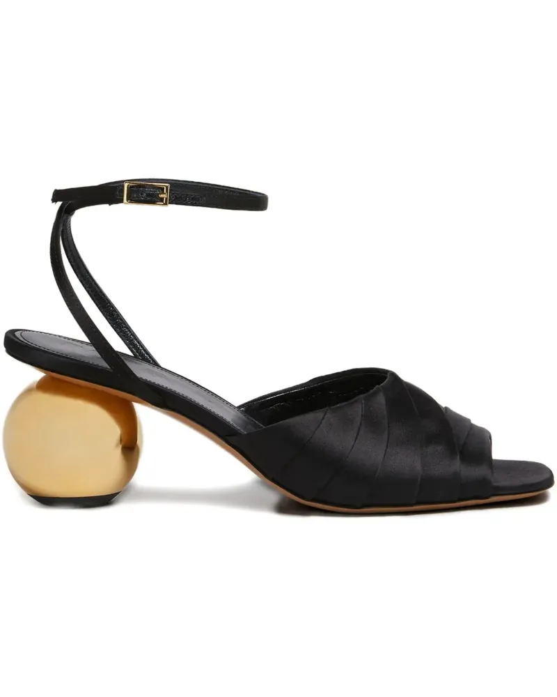 Marni Sandalen mit Design-Absatz - Schwarz Schwarz