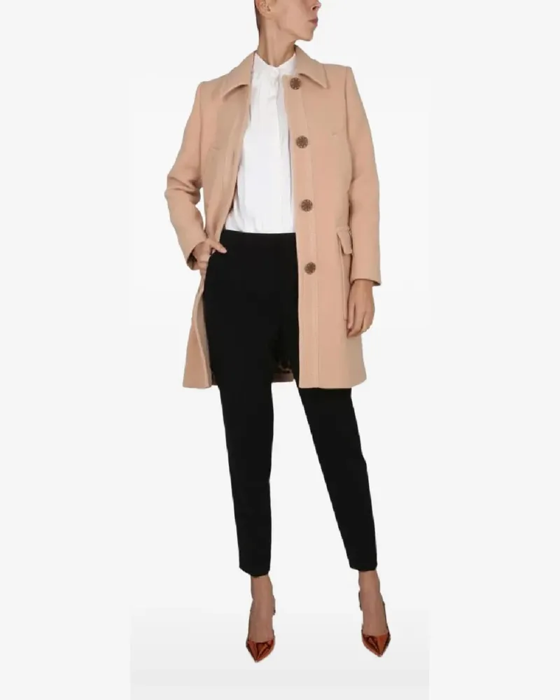 Moschino single-breasted coat - Nude Nude