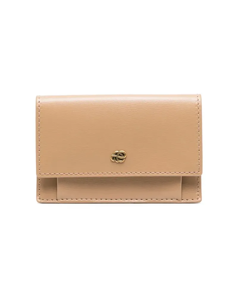 By Malene Birger Portemonnaie mit Logo-Schild - Nude Nude