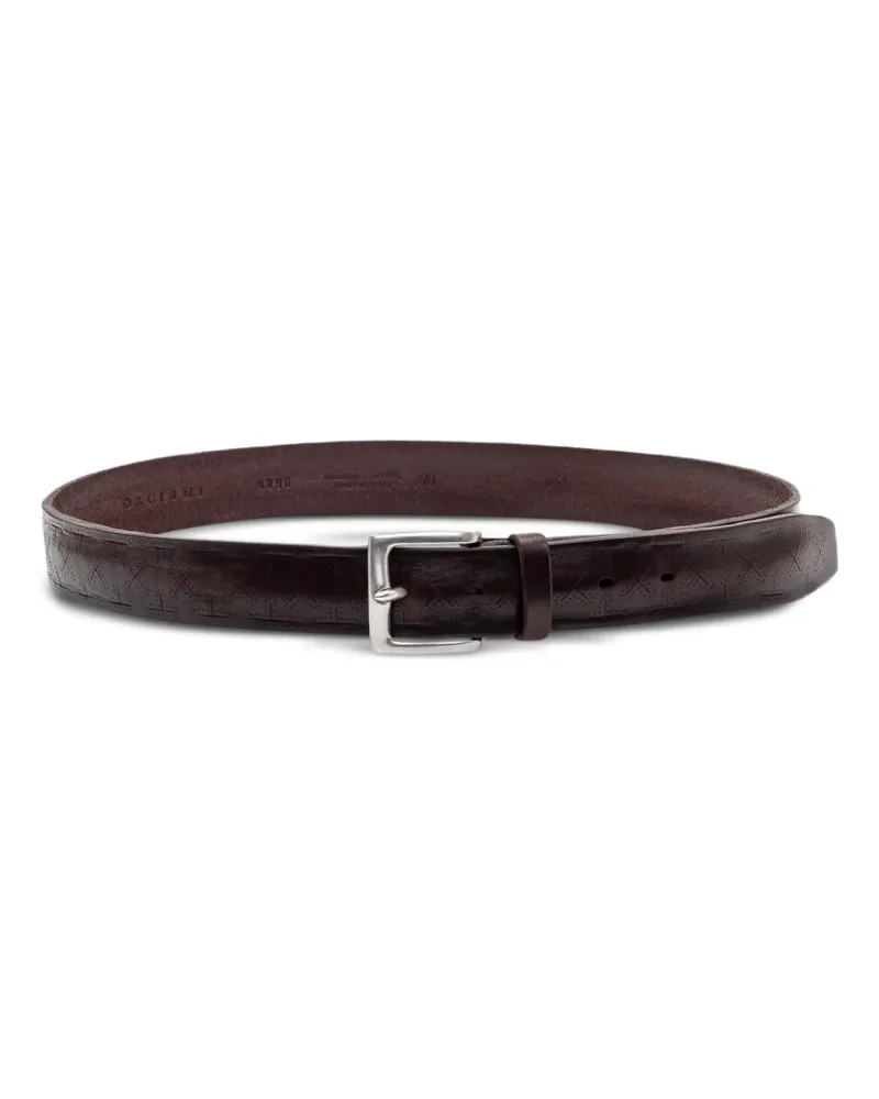 Orciani Bull Soft buckle belt - Braun Braun