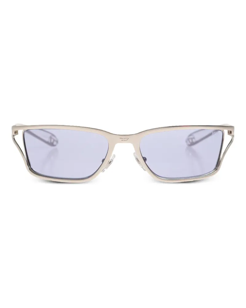 Diesel rectangle frame sunglasses - Silber Silber