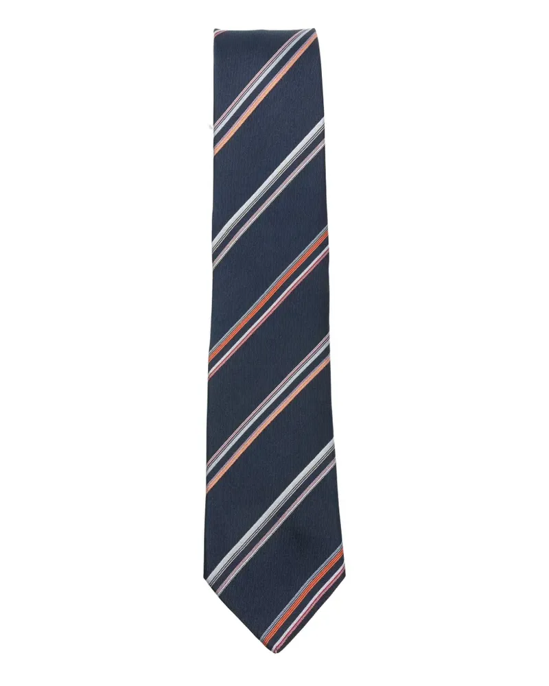 Paul Smith Krawatte mit diagonalen Streifen - Blau Blau