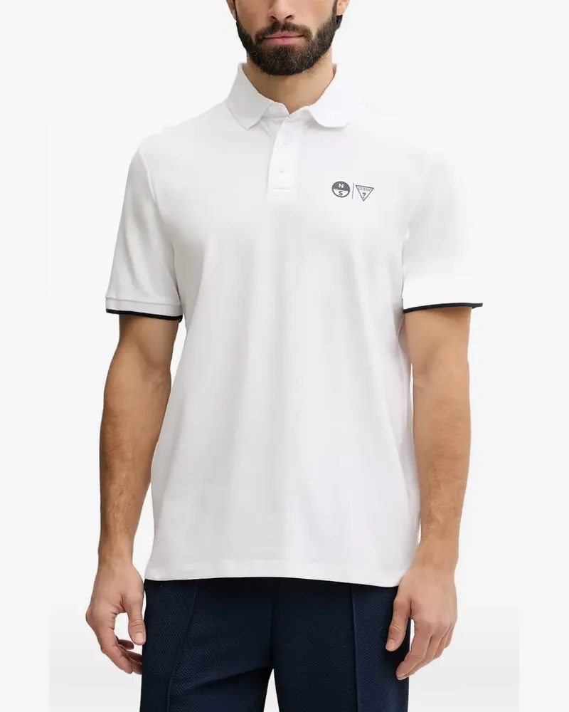 Guess Poloshirt mit Logo - Weiß Weiß
