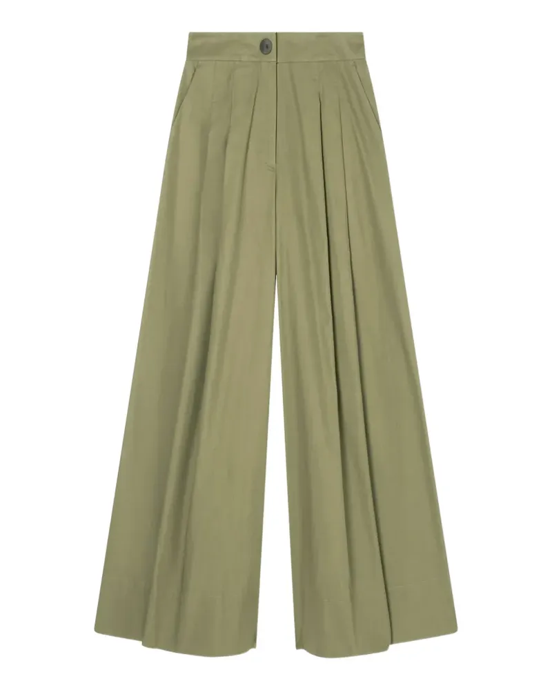 Armani Exchange pleated wide-leg palazzo pants - Grün Grün