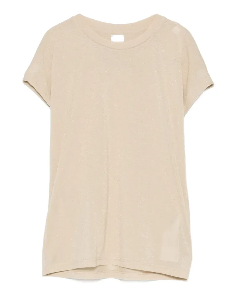 Eleventy T-Shirt mit Rundhalsausschnitt - Nude Nude