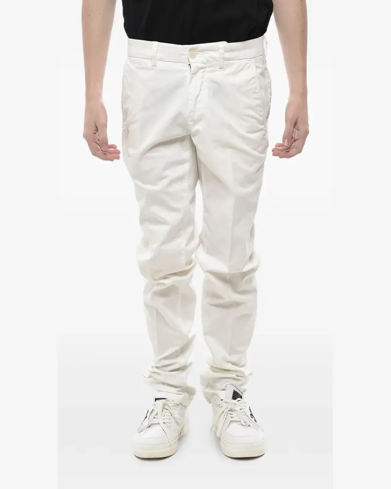 Corneliani Chino aus Baumwoll-Twill - Weiß Weiß