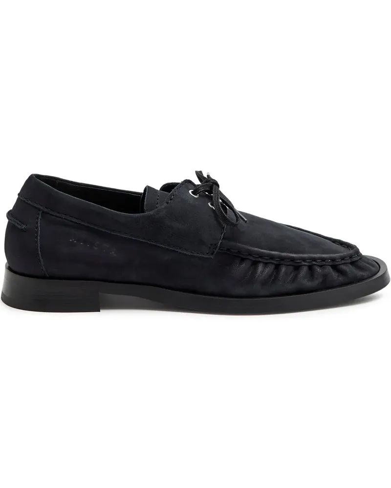 Miista Suede tie loafers - Blau Blau