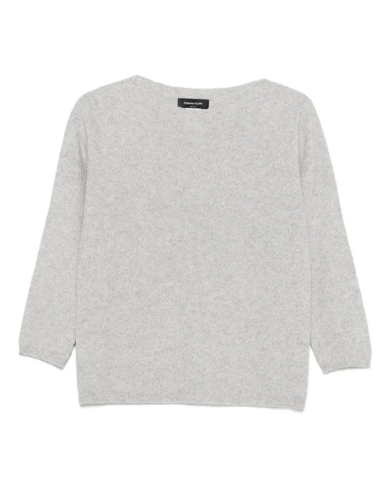Fabiana Filippi Pullover mit Dreiviertelärmeln - Grau Grau