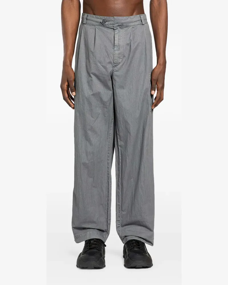 C.P. Company pleated cargo trousers - Grau Grau