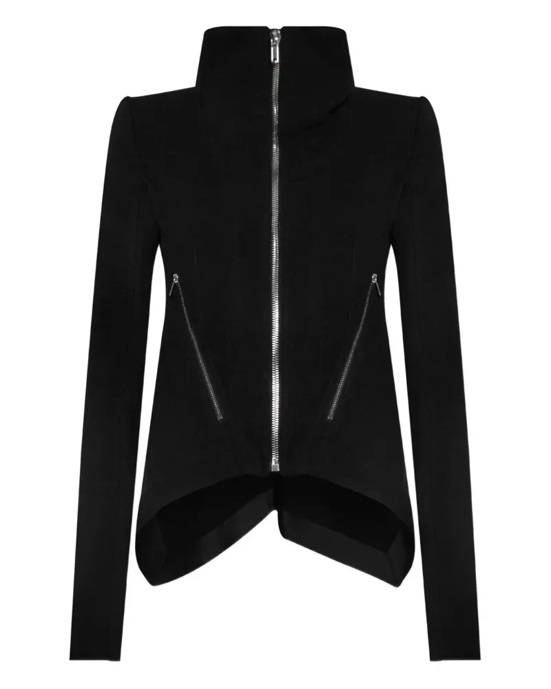 Rick Owens Jacke mit Stehkragen - Schwarz Schwarz