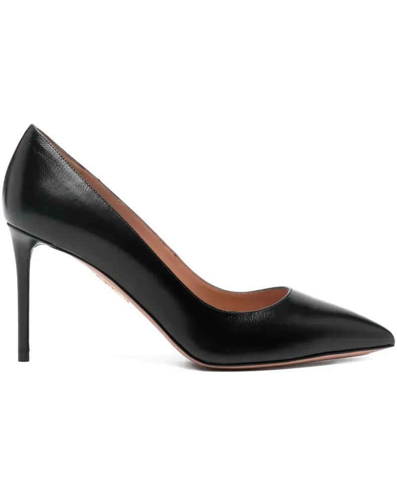 Aquazzura Spitze Purist Pumps 85mm - Schwarz Schwarz
