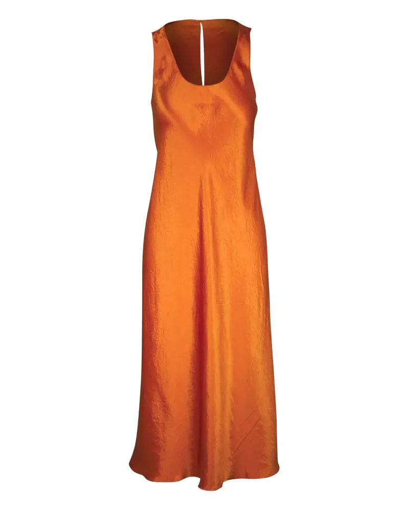 Vince Midikleid aus Satin - Orange Orange
