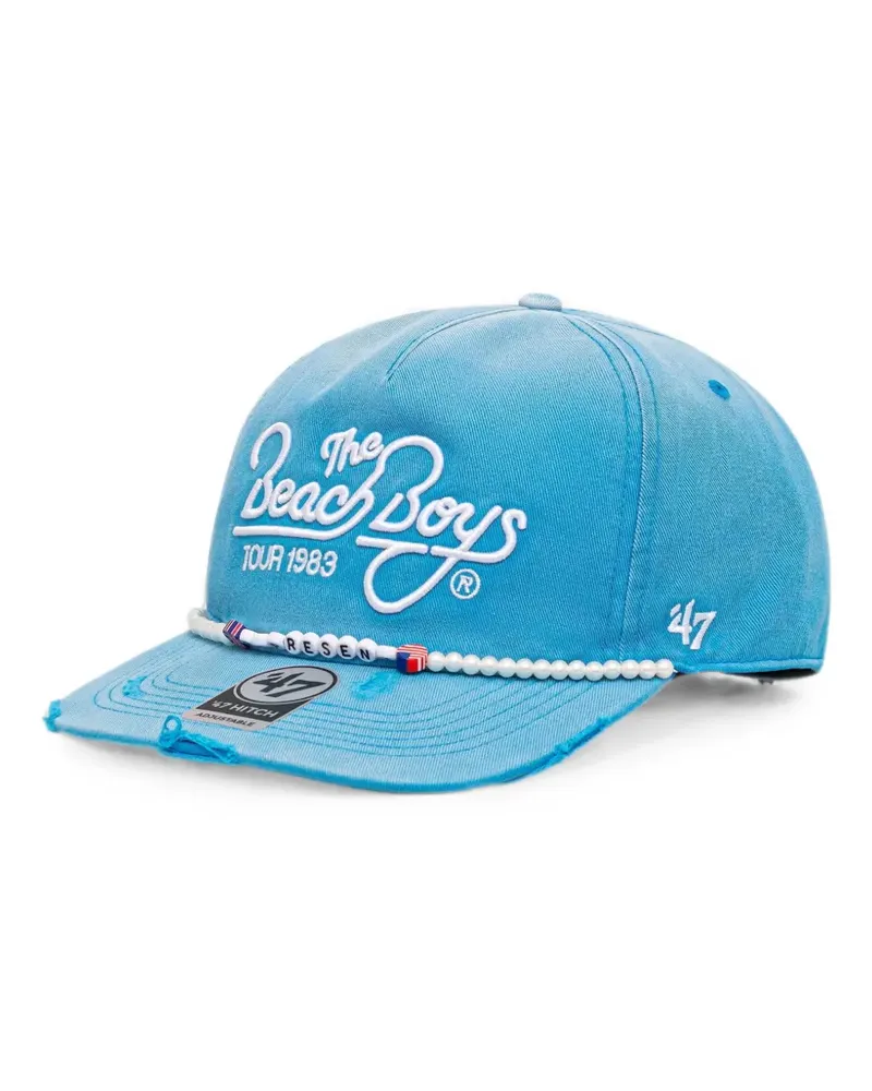 REPRESENT x 47 Baseballkappe im Distressed-Look - Blau Blau