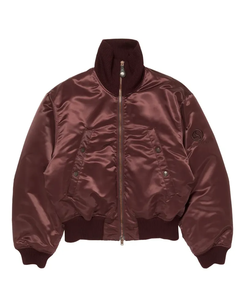 Acne Studios Bomberjacke in Satinoptik - Rot Rot