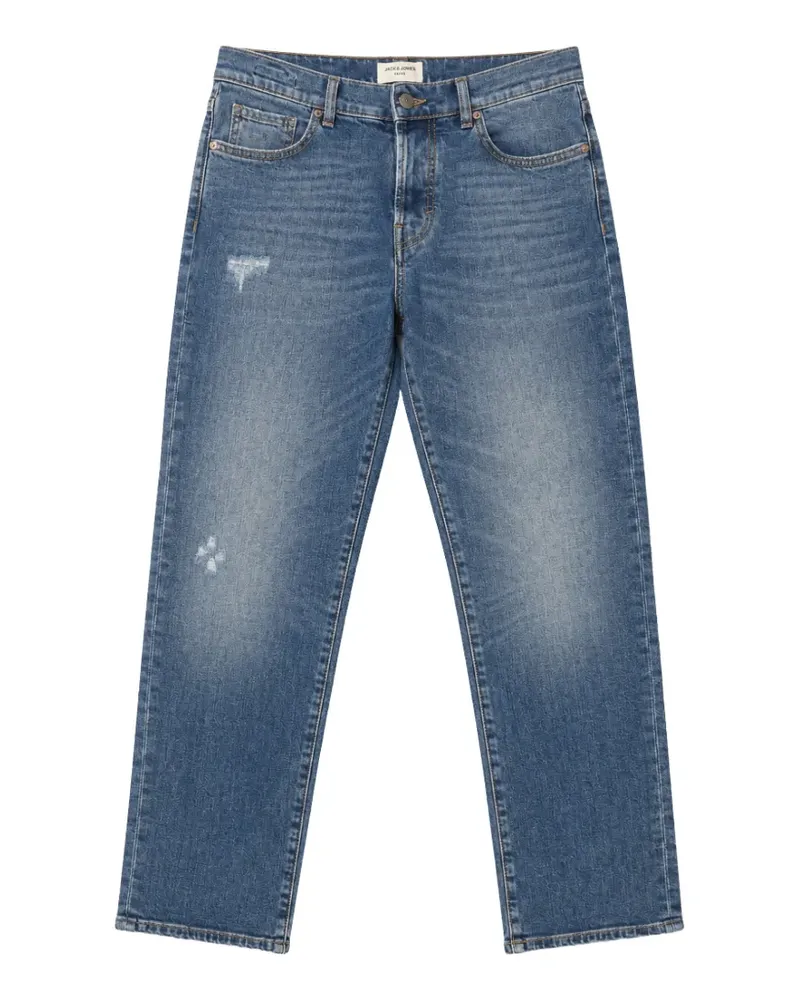 Jacob Cohën Monogramm-Jeans im Distressed-Look - Blau Blau